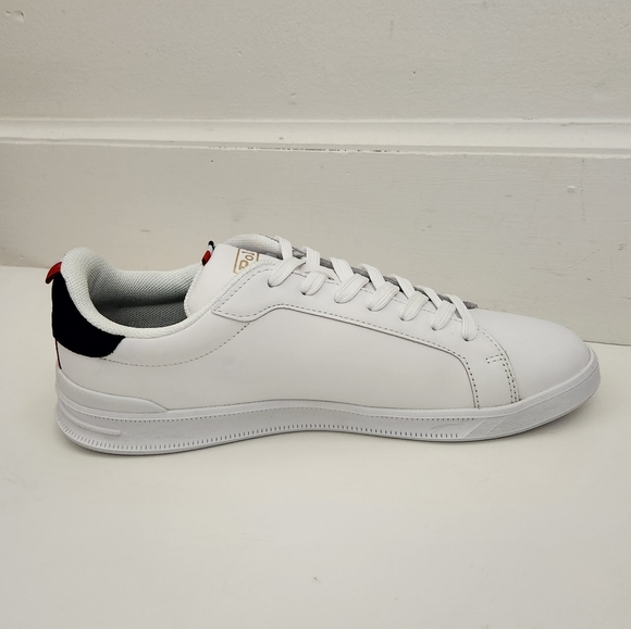 NEW Polo Ralph Lauren Heritage Court II White Leather Synthetic Sneaker Mens 9.5 - Picture 7 of 14